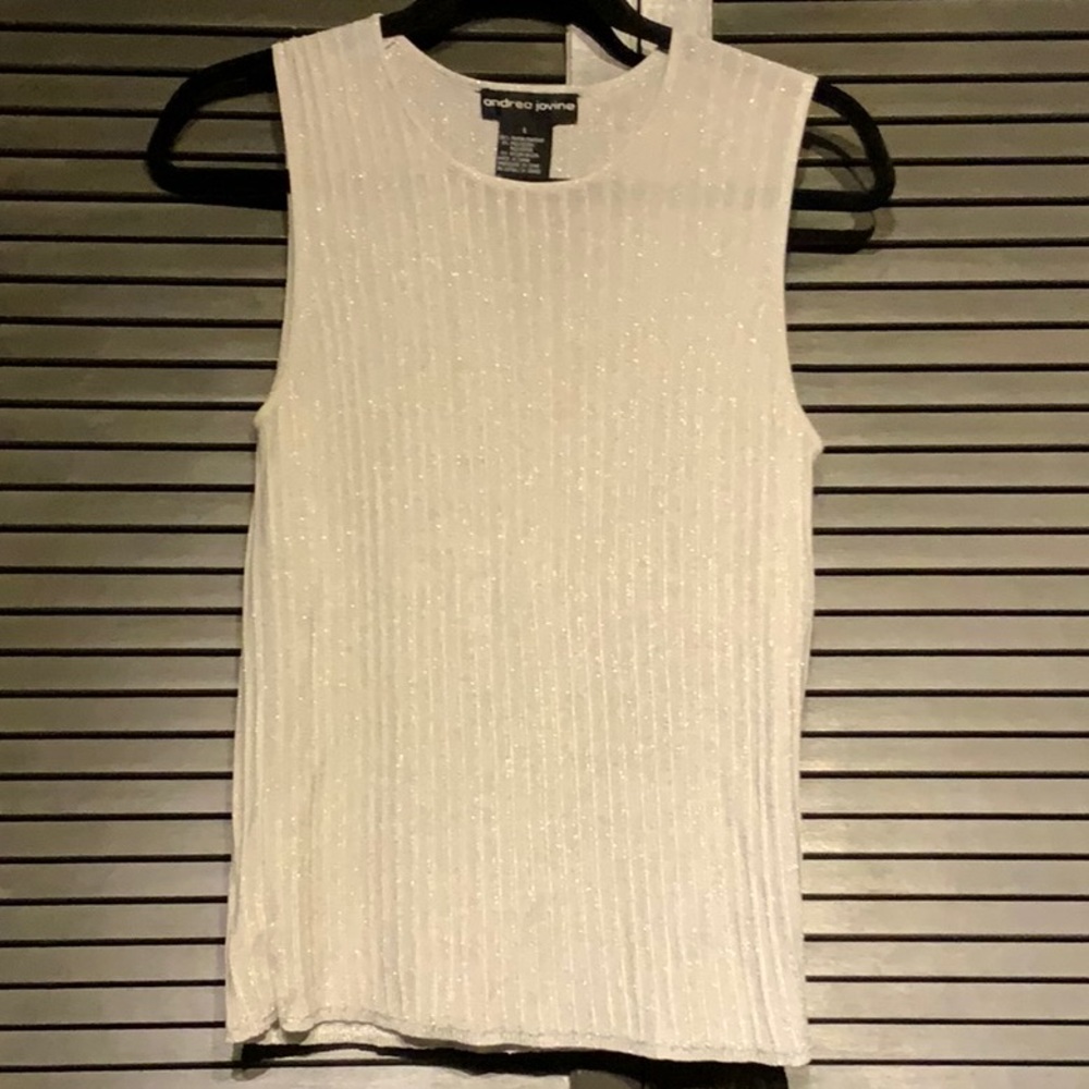 Andrea jovine silver Tank top